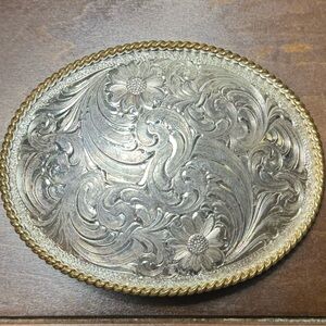 Vintage Western belt buckle Montana Silversmiths